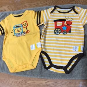 2 fun summer onesies 6 months